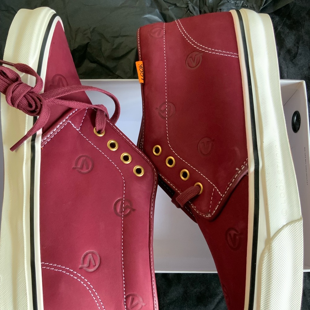 VANS  X LQQK Og Chukka Boot Lx CircleV/Burgandy  Men’s Size 10 - Picture 2 of 8
